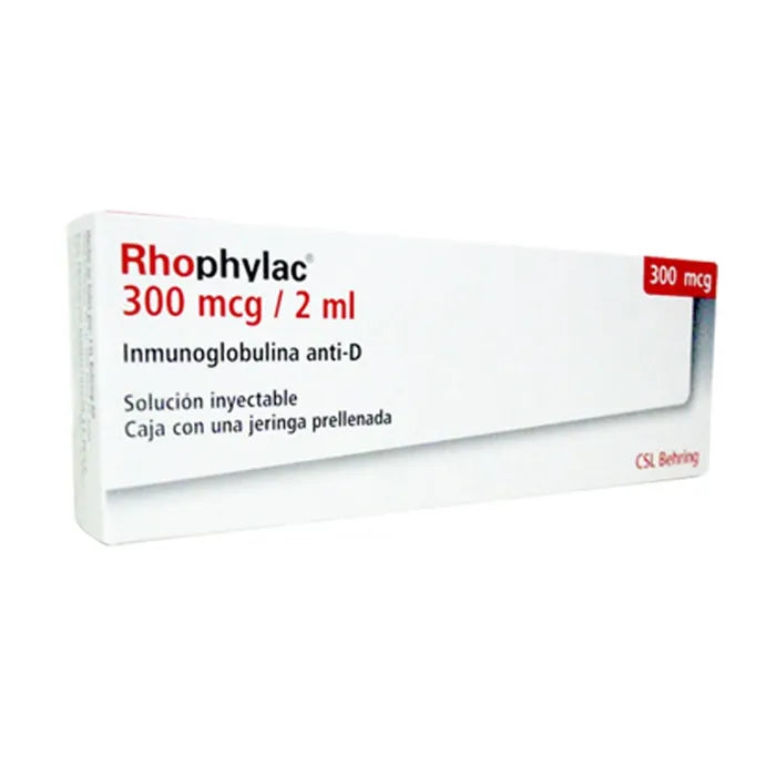 RHOPHYLAC 300MCG/2ML JPRELL CAJ C/1