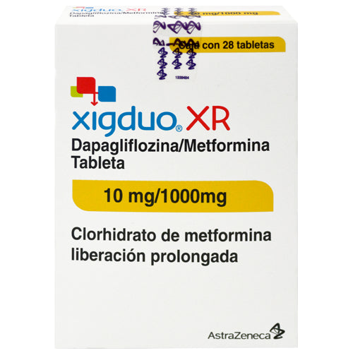 XIGDUO XR 10/1000MG TAB CAJ C/28