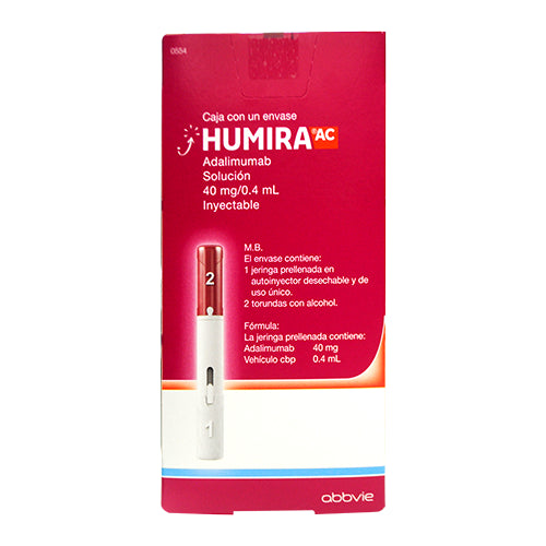 HUMIRA AC 40 mg/0.4 ml 1 JGP AUTOINYECTOR C/0.4 ml