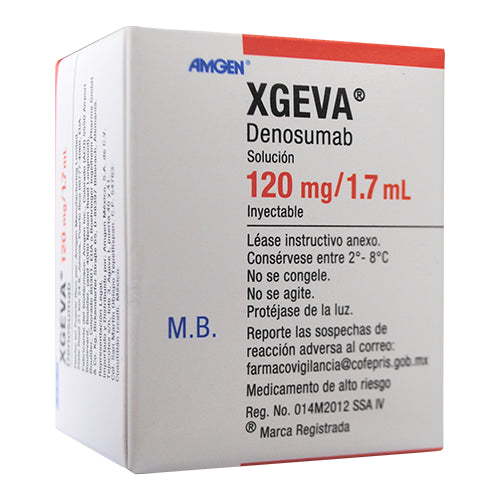 XGEVA 120MG/1.7ML F A CAJ C/1
