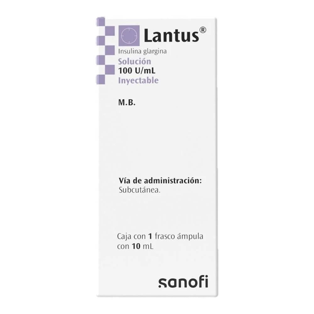 Lantus 100UI/ml Solución Inyectable Ámpula, 10 ml.