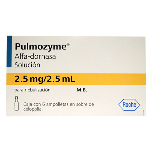 PULMOZYME 2.5MG/2.5ML AMP CAJ C/6