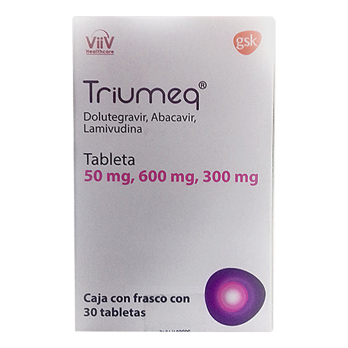 TRIUMEQ 50/600/300 mg TAB CAJ C/30