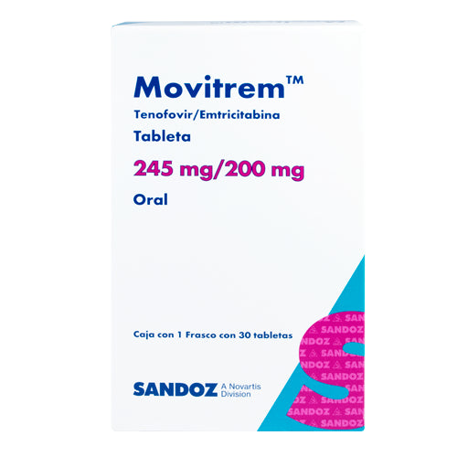 MOVITREM 245/200 mg TAB C/30