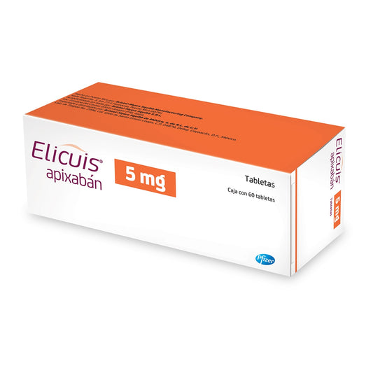 Elicuis 5 mg, 60 Tabletas.