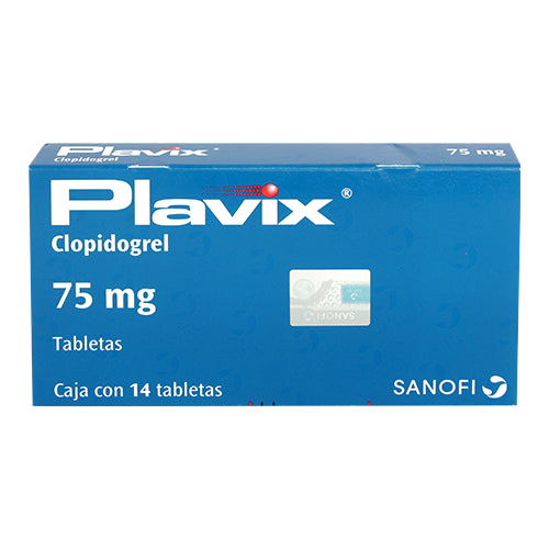 PLAVIX 75MG GRA CAJ C/14