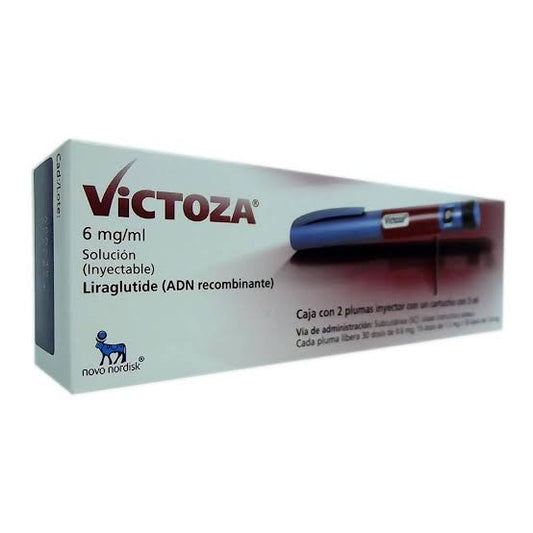 Victoza 6 mg/ml solución inyectable, 2 plumas